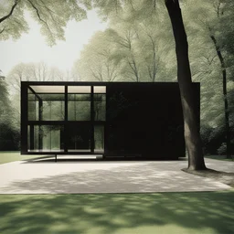 a house by Ludwig Mies van der Rohe