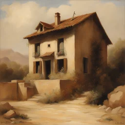 a house by Luis Ricardo Falero
