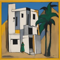 a house by M.F. Husain