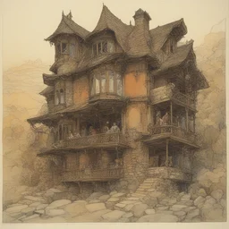 a house by M. W. Kaluta