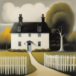 a house by Mackenzie Thorpe