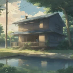a house by Makoto Shinkai