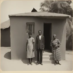 a house by Malick Sidibé