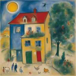 a house by Marc Chagall