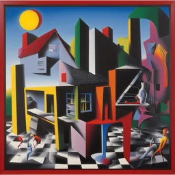 a house by Mark Kostabi