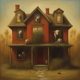 a house by Martin Wittfooth