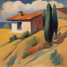 a house by Martiros Saryan