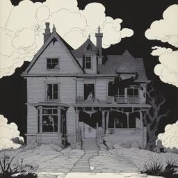 a house by Mike Mignola