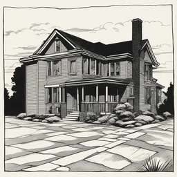 a house by Milton Caniff