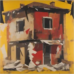 a house by Mimmo Rotella