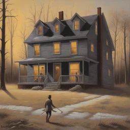 a house by Mort Kunstler
