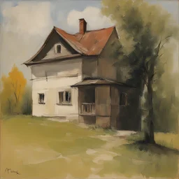 a house by Mstislav Dobuzhinsky