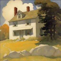 a house by N.C. Wyeth