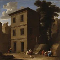 a house by Nicolas Poussin