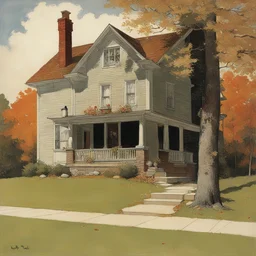 a house by Norman Rockwell