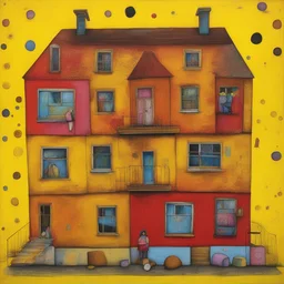 a house by OSGEMEOS