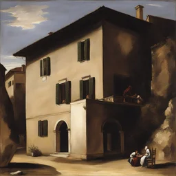a house by Orazio Gentileschi