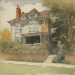 a house by Pamela Colman Smith