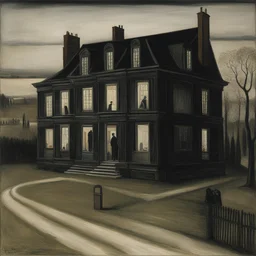 a house by Paul Delvaux