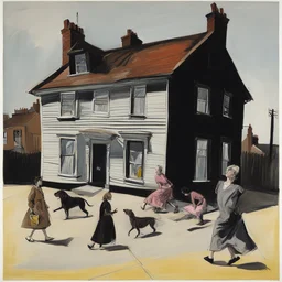 a house by Paula Rego