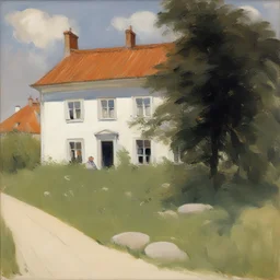 a house by Peder Severin Krøyer