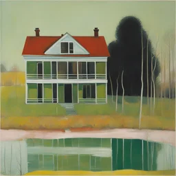 a house by Peter Doig