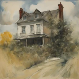 a house by Philip Evergood