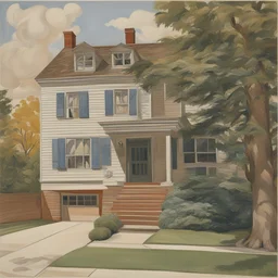 a house by Philip Pearlstein