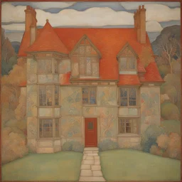 a house by Phoebe Anna Traquair