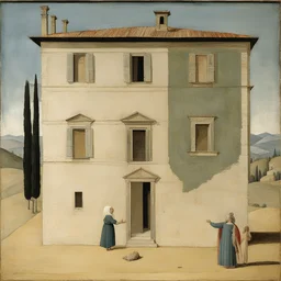 a house by Piero della Francesca