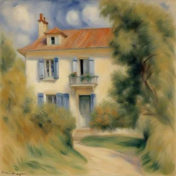 a house by Pierre-Auguste Renoir