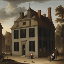 a house by Pieter-Jansz van Asch