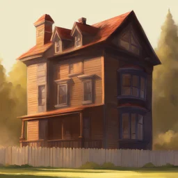 a house by Pixar Concept Artists
