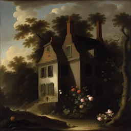 a house by Rachel Ruysch