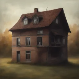 a house by Rafał Olbiński