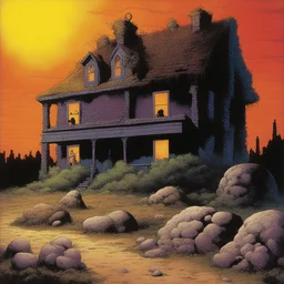 a house by Richard Corben