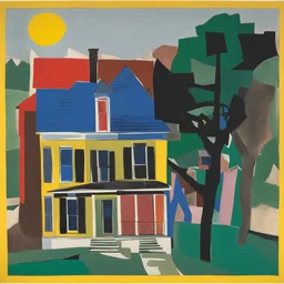 a house by Romare Bearden