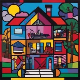 a house by Romero Britto