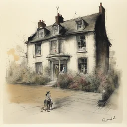 a house by Ronald Searle
