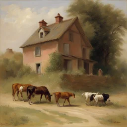 a house by Rosa Bonheur
