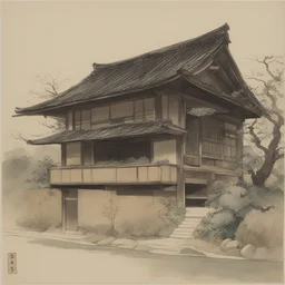 a house by Sakai Hoitsu