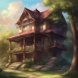 a house by Sakimichan