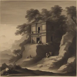 a house by Salvator Rosa