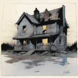a house by Sam Kieth