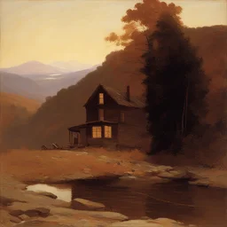 a house by Sanford Robinson Gifford