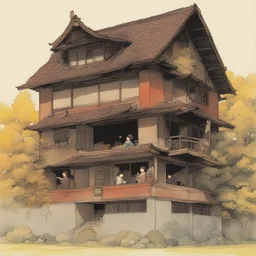 a house by Satoshi Kon