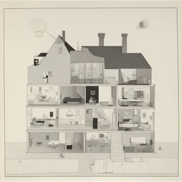 a house by Saul Steinberg