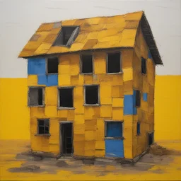 a house by Serge Attukwei Clottey