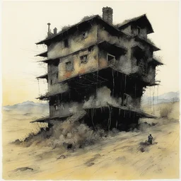a house by Sergio Toppi