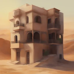 a house by Sliman Mansour